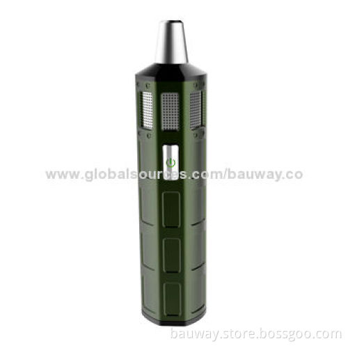 Stainless steel dry herb vaporizer with 6 temperature settings, hottest, newest, best selling